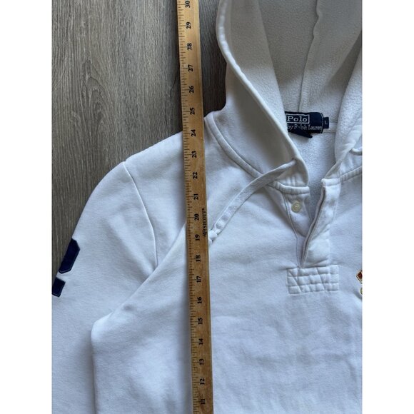 Rare Vintage Polo Ralph Lauren Hunter Jumper 2 Long Sleeve Button Hoodie Sweater - Picture 16 of 16